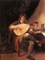 Autoportrait en tant que peintre hollandais genre peintre Jan Steen